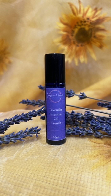Sunshine & Lavender French Lavender Essential Oil Pure & Natural | 100% Therapeutic Grade | 10ml | Roll-on